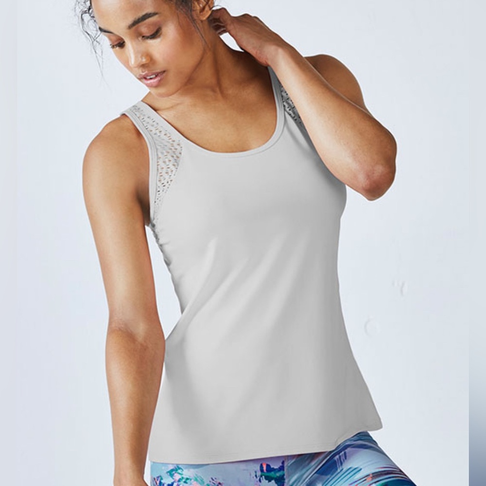 Gray Sleeveless Tank Top